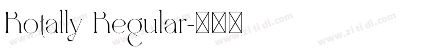 Rotally Regular字体转换